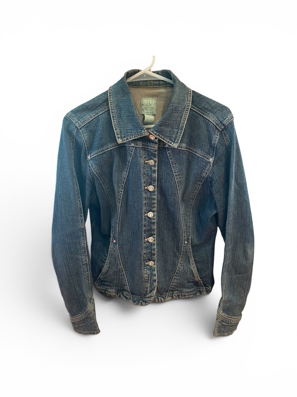 STO Susquehanna Trail Outfitters Denim Jacket Women Med Blue Jean